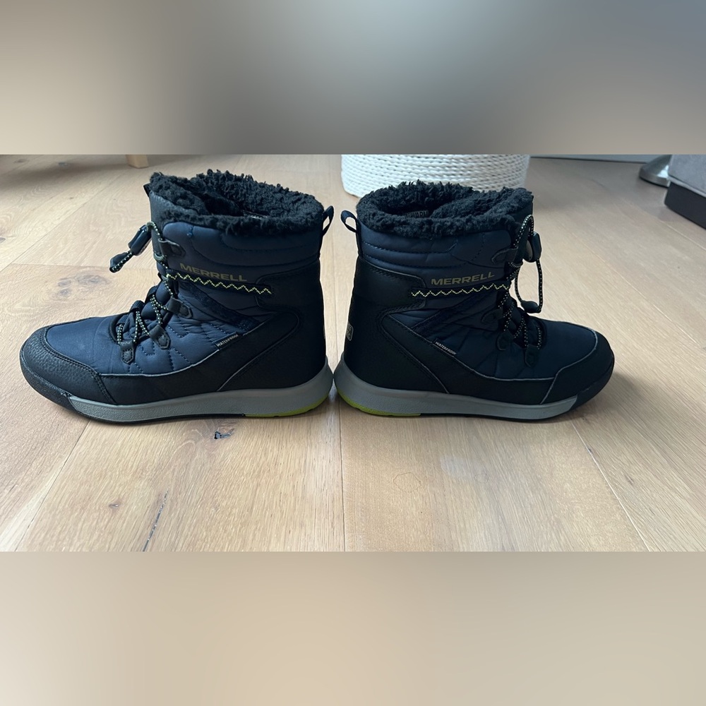 Merrell Snow Crush 3.0 Navy Blue Winter Boots, Little Kids, Size 3